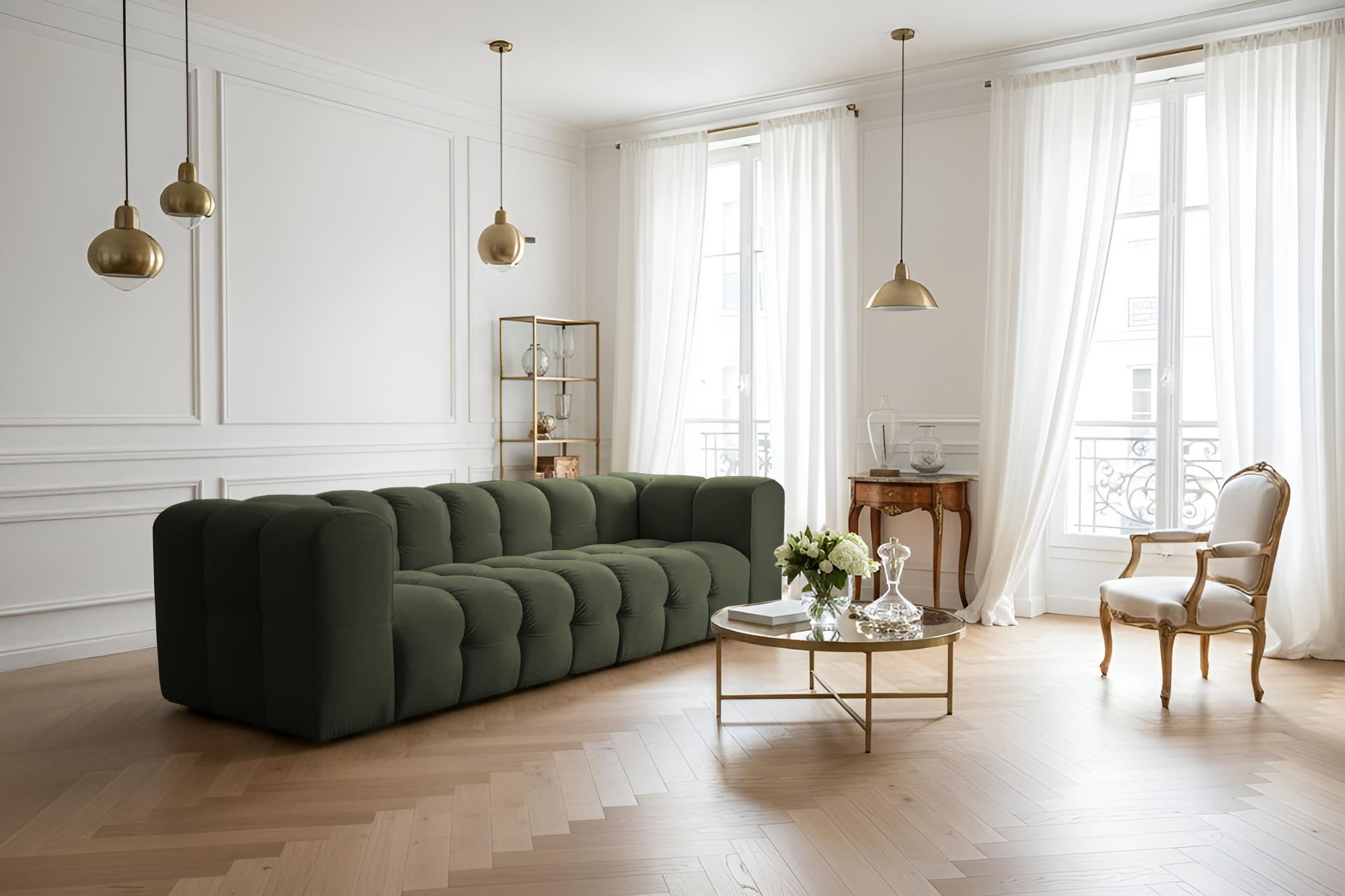 Baloo 4-Sitzer Sofa Grun Tiffany 38